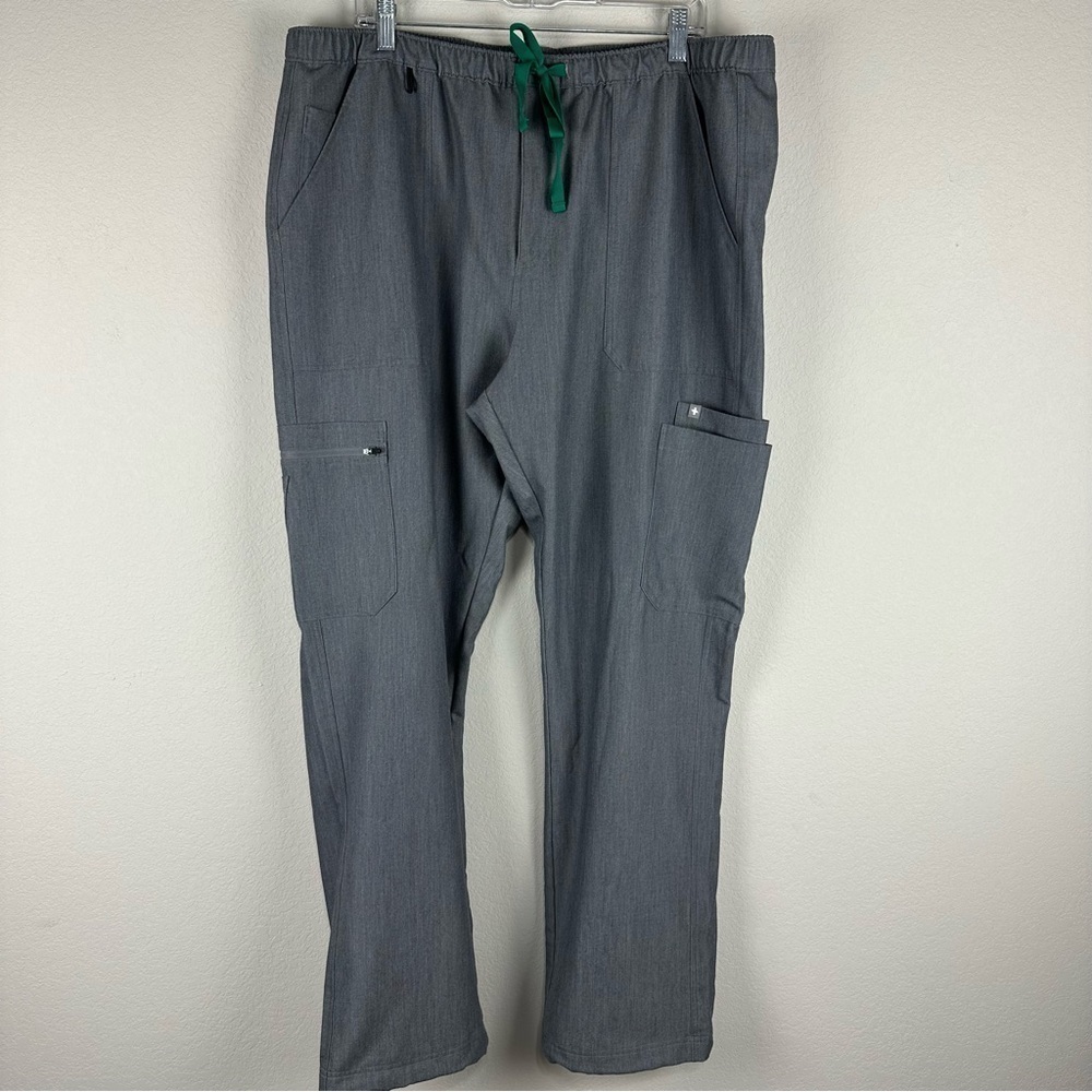 Figs Men’s Graphite Gray Cairo Cargo Scrub Medical Nursing Pants Size XXL